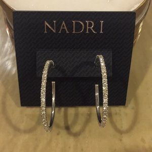 Nadri Diamond Hoop Earrings